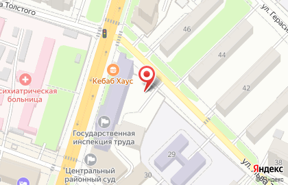 Автостоянка в Хабаровске на карте