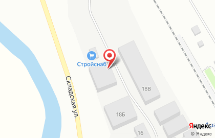 Компания Стройснаб на Складской улице на карте