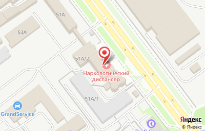 Новокузнецкий наркологический диспансер на проспекте Курако на карте