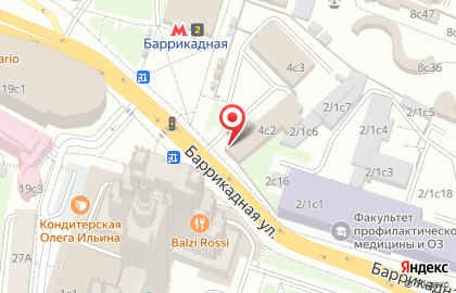 Булочка Бриош на Баррикадной улице на карте