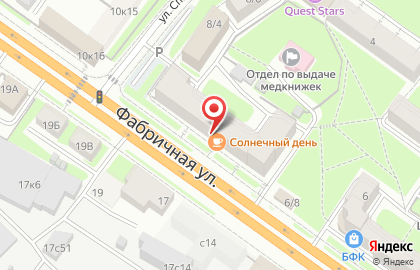Ресторан самообслуживания Солнечный День в Железнодорожном районе на карте