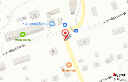 Продуктовый магазин, ИП Сарокин Г.И. на Октябрьской улице на карте