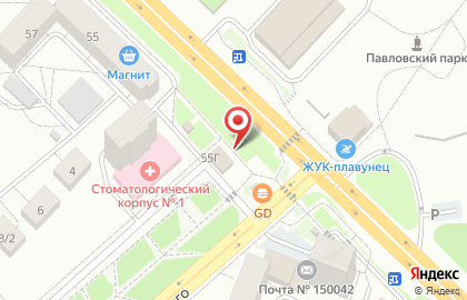 Цветочный магазин в Ярославле на карте