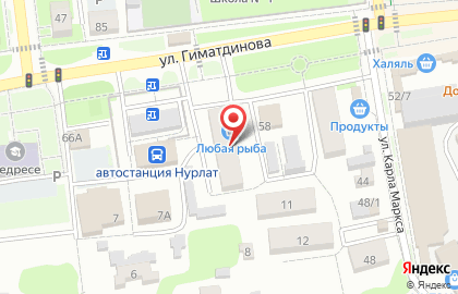 Салон оптики Планета Оптика на ​улице Гиматдинова на карте