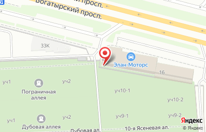 Автосервис Элан-Моторс на Богатырском проспекте, 16 на карте