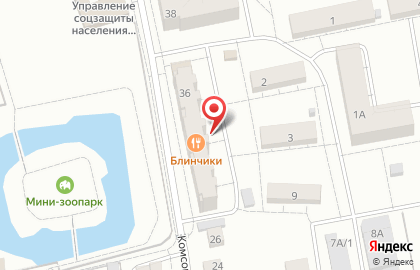 Птица на Комсомольской на карте