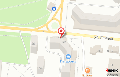 Агентство недвижимости Выбор плюс на улице Ленина, 59 в Зеленодольске на карте