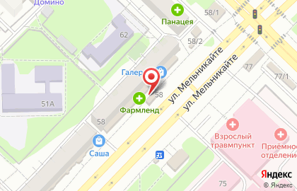 Оператор связи Мегафон на улице Мельникайте на карте