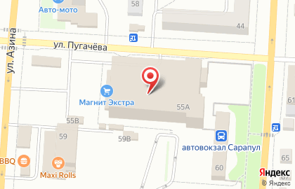 Аптека Мелодия здоровья на улице Азина на карте