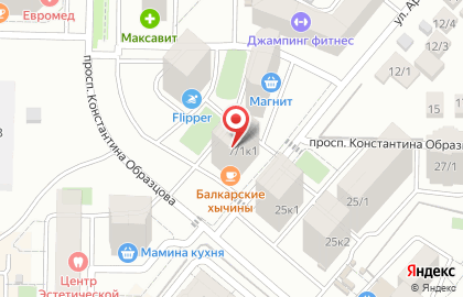 Центр каратэ Торнадо на ​Архитектора Ишунина на карте