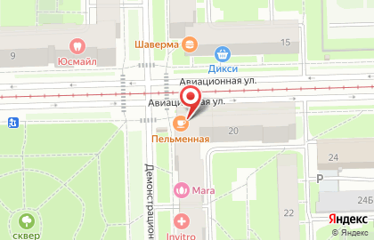 Пельменная в Санкт-Петербурге на карте