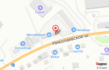 Федеральная сеть автомагазинов МаслоМаркет на Николаевском шоссе на карте