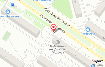 Центральная городская библиотека им. Д.Я. Гусарова на карте