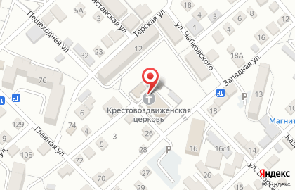 Крестовоздвиженский храм на Пешеходной улице на карте