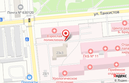 Столовая в Новосибирске на карте