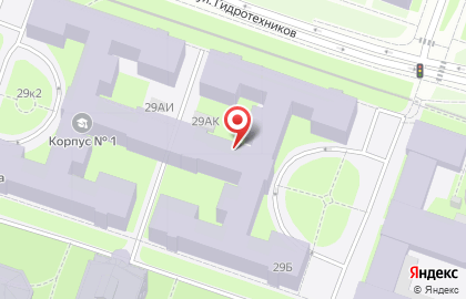 Станция Политехническая на карте
