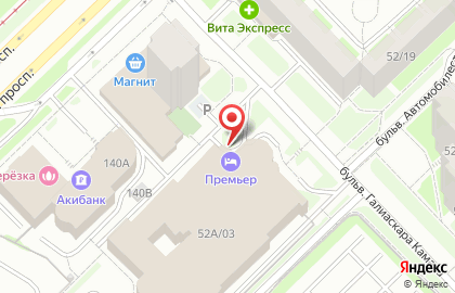 Отель Премьер на Московском проспекте на карте