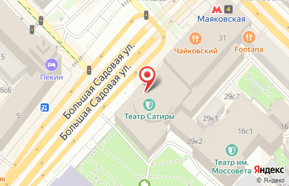 Московский Академический Театр Сатиры на карте