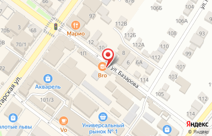 Киоск быстрого питания на Пролетарской улице на карте