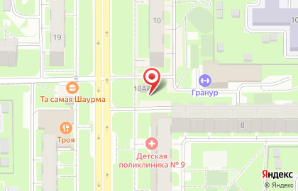 Ирис в Ново-Савиновском районе на карте