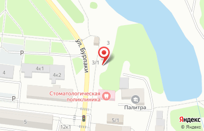 Магазин по продаже цветов на ул. Бурлаки, 3/2 на карте