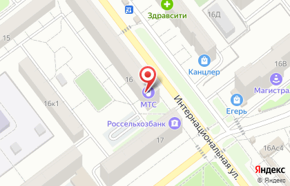 Магазин оптики Pro-оптика на Интернациональной улице на карте