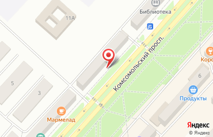 Альтаир на Комсомольском проспекте на карте