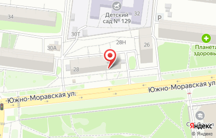 Магазин разливного пива Хмельник на Южно-Моравской улице, 28 на карте
