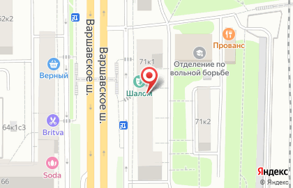 ГПНТБ на Варшавском шоссе на карте