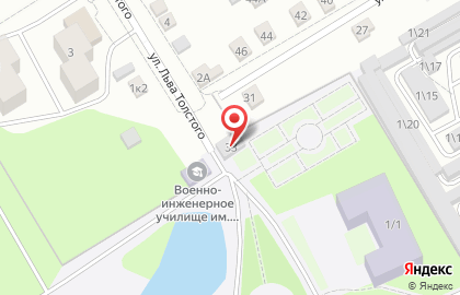 Тюменское высшее военно-инженерное командное училище им. маршала инженерных войск А.И. Прошлякова в Тюмени на карте