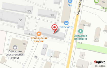Шиномонтажная мастерская на Фронтовой, 3 лит У на карте
