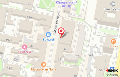 Кондитерская Яблонька на Московской улице на карте