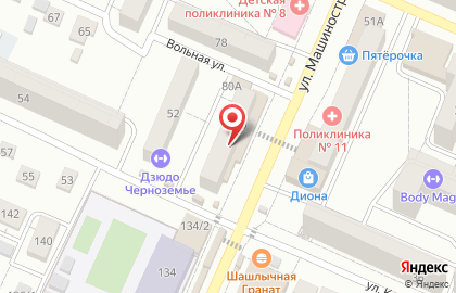 Киоск и магазин Никитин хлеб на улице Машиностроителей на карте