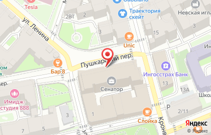 Бизнес-центр Сенатор в Петроградском районе на карте