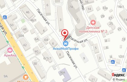 Автомойка на Пасечной на карте