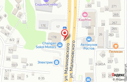 Автосалон Сокол Моторс в Ростове-на-Дону на карте