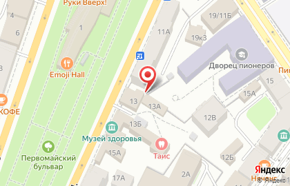 Салон красоты Империя на Первомайской улице на карте