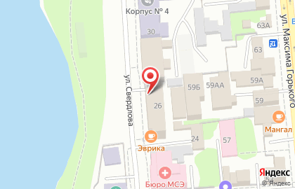 Гарантийный фонд содействия кредитованию малого и среднего предпринимательства Удмуртской Республики на улице Свердлова на карте