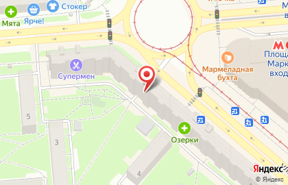 Новосибирский филиал Банкомат, АИКБ Татфондбанк на площади Карла Маркса на карте