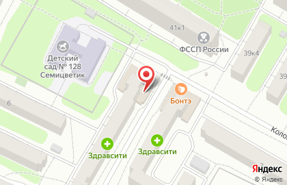 Магазин бытовой химии на Коломенской улице на карте