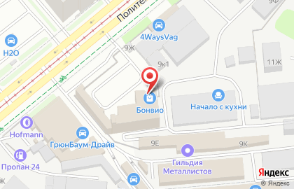 Адвокат Петров А.Ю. на Политехнической улице на карте
