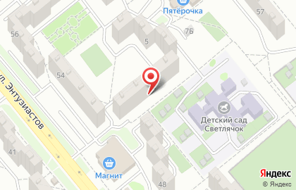 Многофункциональный Визовый Центр на улице Энтузиастов на карте