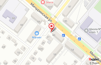 Ника на Мичуринской улице на карте