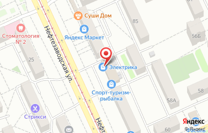 Ателье мебели Omega55 на Нефтезаводской улице на карте