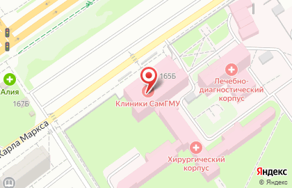 Клиника Самарского государственного медицинского университета на карте