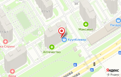 Магазин разливных напитков на улице Академика Сахарова на карте