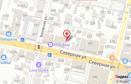 Банк ВТБ24 на Северной улице на карте