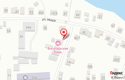 Богатырские бани на карте