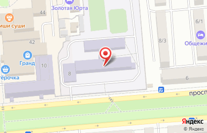 Гимназия в Уфе на карте