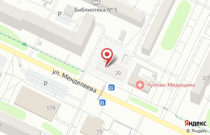 Магазин 1-й Доступный на улице Менделеева в Нижнекамске на карте